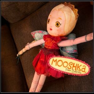 Mooshka Flower Ballerina Doll with Red Dress